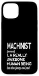 Coque pour iPhone 15 Plus Définition de machiniste amusante Magasin d'outils de machines-outils