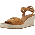 Geox Femme D Panarea C Sandales compensées, Cognac, 38 EU