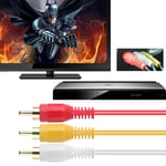 1080P HDMI Male To 3 RCA 5 Feet VGA Cord for TV HDTV DVD Consumer Electronics