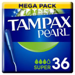 Tampax Pearl Super Applicator Tampons 36 count