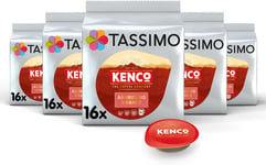 Tassimo Kenco Americano Grande XL Coffee Pods, 16 Count Pack of 5, Total 80