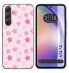 Coque Silicone pour Samsung Galaxy A54 5G Design Fleurs Dessins