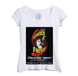 T-Shirt Femme Col Echancré Frenzy Vieille Affiche De Film Horreur Rétro Poster Cinéma Vintage