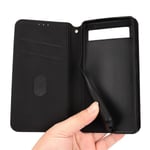 Yhteensopiva Google Pixel 6a Wallet Case Pu -nahkaisen läppäkuoren kanssa, jossa on korttipidikkeen jalustatoiminto