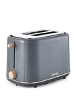 Tower Scandi 800W 2 Slice Toaster Grey Light Wood