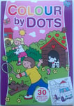 Colour by Dots Book - purple cover