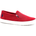 Chaussures U.S Polo Assn.  U.S. POLO ASSN. Mocassino Slip On Canvas Rosso