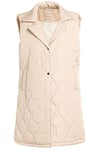 Ulla Popken Femme Grandes Tailles Gilet Fonctionnel matelassé HYPRAR, imperméable, sans Manches Champagne Clair 46+ 808321150-46+