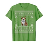 Ugly Xmas Sweater Style American Bulldog Reindeer Christmas T-Shirt