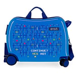 Enso Gamer Valise pour enfant Bleu 50 x 38 x 20 cm rigide ABS Fermeture à combinaison latérale 34 1,8 kg 4 roues Bagage à main