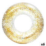 Bouée Gonflable Donut Intex Transparent Paillettes Ø 119 cm [6 Unités]