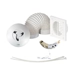 Airflow HTSHWKT15 Bathroom Shower Extractor Fan Humidity and Run-On Timer Kit