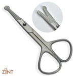 Ball Nose Ear Safety Pet Grooming Scissor 4" Baby Facial Moustache Trimmer New