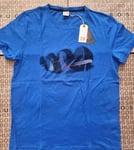 New Hugo Boss mens navy blue art work juicy summer beach holiday t-shirt top XXL