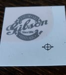 GIBSON CUSTOM SHOP HEADSTOCK SILVER / LOGO TETE DE GUITARE GIBSON CUSTOM SHOP