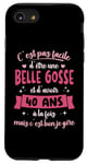 Coque pour iPhone SE (2020) / 7 / 8 40 ans Cadeau Anniversaire Femme Belle Gosse Idée Cadeau