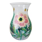 Lesser & Pavey Lynsey Johnstone Vase de Jardin en Coton pour la Maison et Le Bureau | Beau Vase à Fleurs pour Le Salon | Support de Fleurs décoratif en céramique | Vase à Fleurs à imprimé Floral