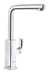 GROHE Robinet évier de cuisine Tallinn, douchette extractible, bec en L, inverseur 2 jets, mitigeur avec mousseur économique d'eau, installation rapide, chromé, 30420000 (Import Allemagne)