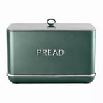 Tower Renaissance Bread Bin, 16L Capacity, Simple Pull Lid, Green T826175FOR