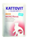 KATTOVIT NIERE/Renal Poulet | Nourriture diététique pour Chat | 85 g | Nourriture Humide pour Chats pour Soutenir la Fonction rénale |