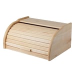 GALICJA Bretto Boîte à pain en bois - Boîte à pain moderne - Boîte à pain en bois - Boîte à pain rétro - Boîte de rangement pour pain - Boîte à pain - Boîte à pain - 38 x 29 x 18 cm - Naturel