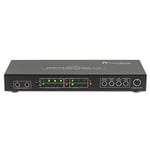 FeinTech VMS02400 Commutateur matriciel HDMI 2.0, répartiteur, 2 entrées, 4 sorties, extracteur audio, 4K, 60 Hz, HDR