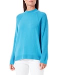 United Colors of Benetton Women's Turtleneck Sweater M/L 1035D200M Long Sleeve, 68Y Blue, S