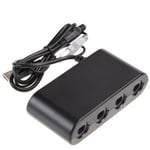 GameCube Controller Adapter For Nintendo Switch 4port to USB Wii U PC 3 In 1 NEW