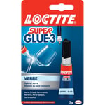 Colle Cyanoacrylate LOCTITE SUPERGLUE-3 Spécial Verre 3g