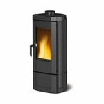 Nordica Candy Poêle à Bois Au Fonte Émaillée 7,2 Kw 206 m3 Noir