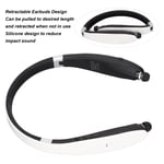 Neckband Headphone Lightweight Retractable Earbuds Headset USB