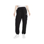 Nike DQ5196-010 W NSW Club FLC Mr Pant Cargo Pants Femme Noir Blanc Taille XL-S