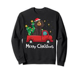 Cocker Spaniel Christmas Truck Tree Dog Mom Xmas Dog Gift Sweatshirt