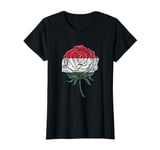 Hungarian Flag Rose Hungarian Women Vintage T-Shirt