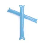 eBuyGB Inflatable Cheering Sticks Celebratory Football Clappers for Sports Events, School, Pack of 1, Light Blue