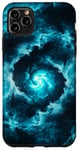 iPhone 11 Pro Max Turquoise Clouds Lights Fog Space Case