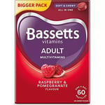 Bassetts Vitamins Adult Raspberry & Pomegranate Flavour 60 Multivitamins  Gummy