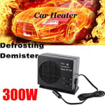 Black Air Warmer Defroster Demister Car Electronics Ceramic Fan Heater & Cooler