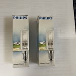 18W SES Halogen COOKER HOOD Lamp LIGHT BULBS E14 CLEAR COOKERHOOD x 2 Philips