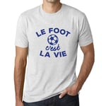 Homme Tee-Shirt Le Foot C'est La Vie T-Shirt Graphique Éco-Responsable Vintage Cadeau Nouveauté