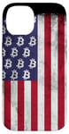 iPhone 14 BTC Bitcoin American Flag distressed Crypto Revolution Case