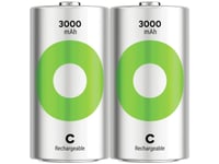 C-Batteri R14 Gp Batterier Recyko Nimh 1,2 V 3000 Mah 2 St