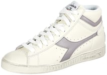 Diadora Mixte Game L Low Waxed Sneaker, Blanc/Mouette, 42.5 EU