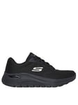 Skechers Arch Fit Engineered Mesh Lace-up W/ Air-cooled, Black, Size 3, Women