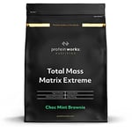 Protein Works - Total Mass Matrix Extreme Mass Gainer | High Calorie Protein Powder | Mass Building Protein Shake | Weight Gainer Protein Powder | 5 Servings | Choc Mint Brownie | 1.325kg