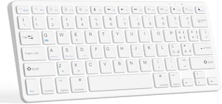 Clavier Bluetooth Clavier Sans Fil Ultra-Mince Compatible Avec Ios/Android/Windows Systemas Clavier Espagnole Rechargeable Pour Ipad/Iphone/Pc/Ordinateur Portable/Smartphone/Tablette/Ordinateur Qwert