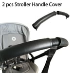 Stroller Handle Cover PU Leather Handle Covers Pushchair Armrest Protector