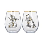 Victoria & Albert Alice in Wonderland Glass Tumbler Gift Set