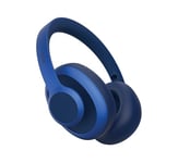 Fresh 'n Rebel Clam Blaze Casque Bluetooth Supra Auriculaire avec 80h d'autonomie, Microphone ENC, Réduction du Bruit du Vent, sans Fil, Charge Rapide, Multipoint Bluetooth (Bleu)