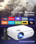 Projector, Home Theatre projector 1080P Full HD Supported, Upgraded 12000 Lux